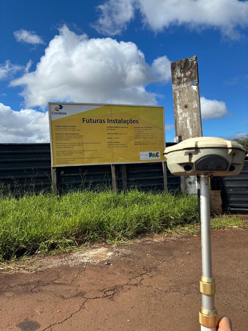 Levantamento Planialtimétrico para o Novo Prédio dos Correios