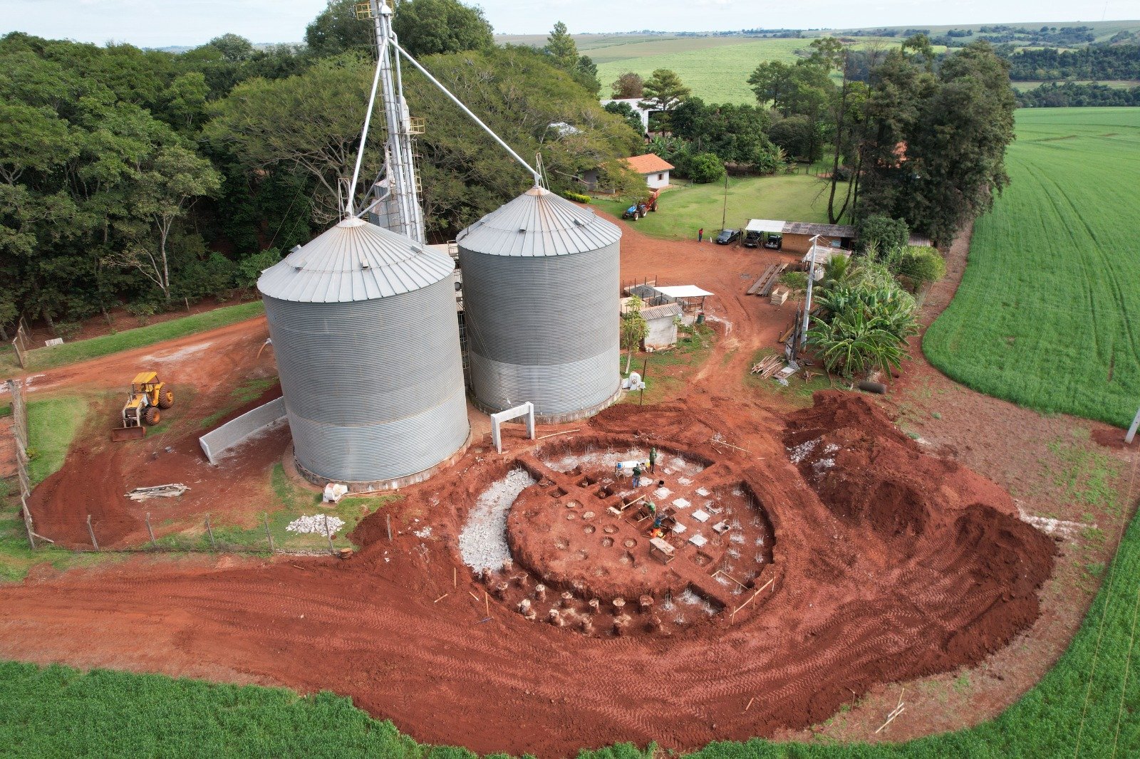 Suporte Topográfico para Silo de 40 Mil Sacas